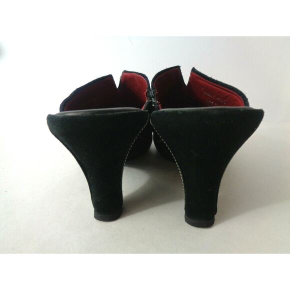 COLE HAAN Womens 6.5M Black Suede & Smooth Leather Mules Clogs Shoes BRAZIL - Picture 3 of 8